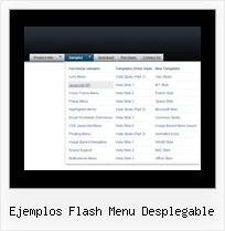 Ejemplos Flash Menu Desplegable Simple Javascript Horizontal Menu
