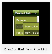 Ejemplos Html Menu A Un List Menu Deroulant Sous