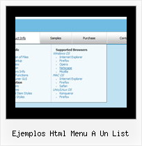 Ejemplos Html Menu A Un List Dhtml Menu Checkbox