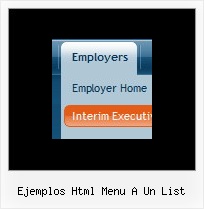 Ejemplos Html Menu A Un List Web Menu Tab