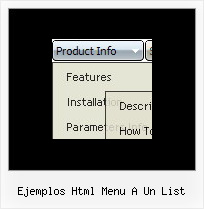 Ejemplos Html Menu A Un List Simple Webmenu