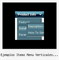 Ejemplos Items Menu Verticales Ajax Html Create Cascade Menu Horizontal