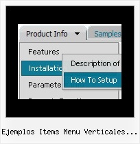 Ejemplos Items Menu Verticales Ajax Javascript Topmenu