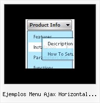 Ejemplos Menu Ajax Horizontal Desplegable Dhtml Drop Down Menu Script