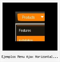 Ejemplos Menu Ajax Horizontal Desplegable Crear Menu Web