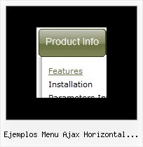 Ejemplos Menu Ajax Horizontal Desplegable Website Navigation Software