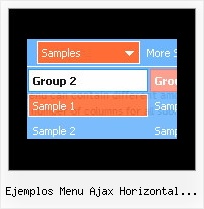 Ejemplos Menu Ajax Horizontal Desplegable Menu Dynamique Avec