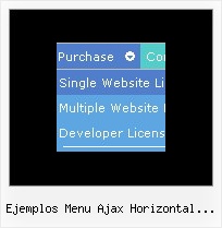 Ejemplos Menu Ajax Horizontal Desplegable Pop Up Pull Down Menu
