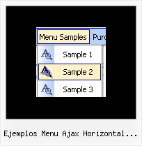 Ejemplos Menu Ajax Horizontal Desplegable Html Menu Styles