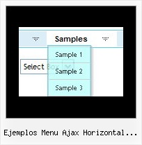 Ejemplos Menu Ajax Horizontal Desplegable Display Tree Html Javascript