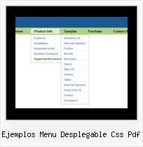 Ejemplos Menu Desplegable Css Pdf Html Drop Down Menue