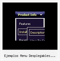 Ejemplos Menu Desplegables Vertical Html Menu Horizontal Submenu