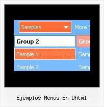 Ejemplos Menus En Dhtml Menu Sample With Java Script