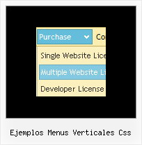 Ejemplos Menus Verticales Css Html Javascript Menu