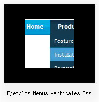 Ejemplos Menus Verticales Css Html Horizontal Menu Cascade