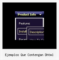 Ejemplos Que Contengan Dhtml Javascripts Menu Tutorial