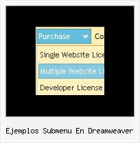 Ejemplos Submenu En Dreamweaver Web Drop Down Menus