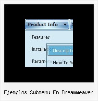 Ejemplos Submenu En Dreamweaver Menus Para Web Horizontal