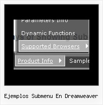 Ejemplos Submenu En Dreamweaver Simple Dhtml Menu