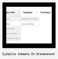 Ejemplos Submenu En Dreamweaver Animated Menu