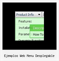 Ejemplos Web Menu Desplegable Javascript Pulldown Menu Example