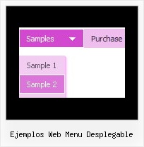 Ejemplos Web Menu Desplegable Menu Sample Web