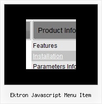 Ektron Javascript Menu Item Javascript Drop