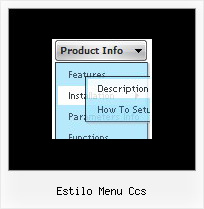 Estilo Menu Ccs Cascading Web Menu Example