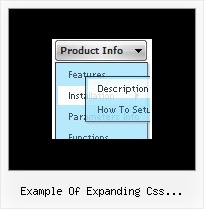 Example Of Expanding Css Navigation Xp Menu Dhtml