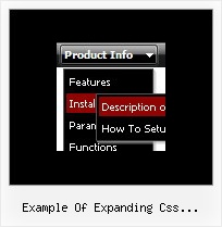 Example Of Expanding Css Navigation Dropdown Menu Code