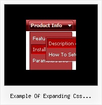 Example Of Expanding Css Navigation Net Flyout Menu