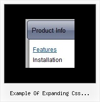 Example Of Expanding Css Navigation Folding Dropdown Menu
