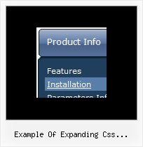 Example Of Expanding Css Navigation Dhtml Menu Generator