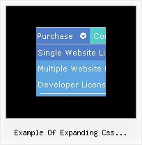 Example Of Expanding Css Navigation Dhtml Website