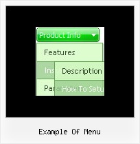 Example Of Menu Dhtml Menu Sample Horizontal