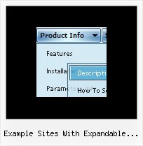 Example Sites With Expandable Side Menus Windows Template Style Javascript