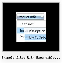 Example Sites With Expandable Side Menus Collapsible Menus