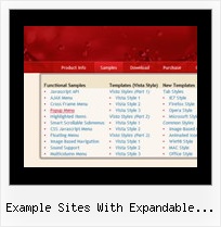 Example Sites With Expandable Side Menus Sliding Javascript