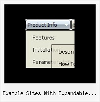 Example Sites With Expandable Side Menus Jump Menu Css