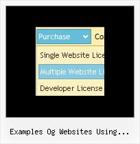 Examples Og Websites Using Horizontal Submenus Dhtml Menu Javascript Vertical