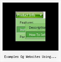 Examples Og Websites Using Horizontal Submenus Dhtml Menu Transparent