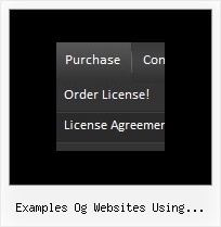 Examples Og Websites Using Horizontal Submenus Pop Menu