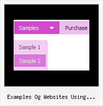 Examples Og Websites Using Horizontal Submenus Vertical Dropdown Menu Dhtml