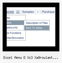 Excel Menu D Xc3 Xa9roulant Anglais Html Mouseover Menu