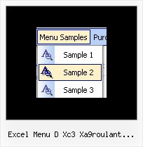 Excel Menu D Xc3 Xa9roulant Anglais Cool Dhtml Menus