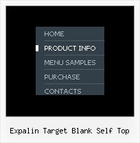 Expalin Target Blank Self Top Floating Navigation