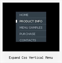 Expand Css Vertical Menu Sample Website Menu
