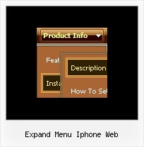 Expand Menu Iphone Web Dynamic Menu Mouseover