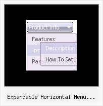 Expandable Horizontal Menu Indexhibit Onmouseover Creator