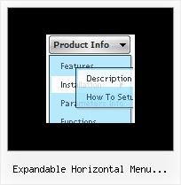 Expandable Horizontal Menu Indexhibit Dhtml Html Navigation